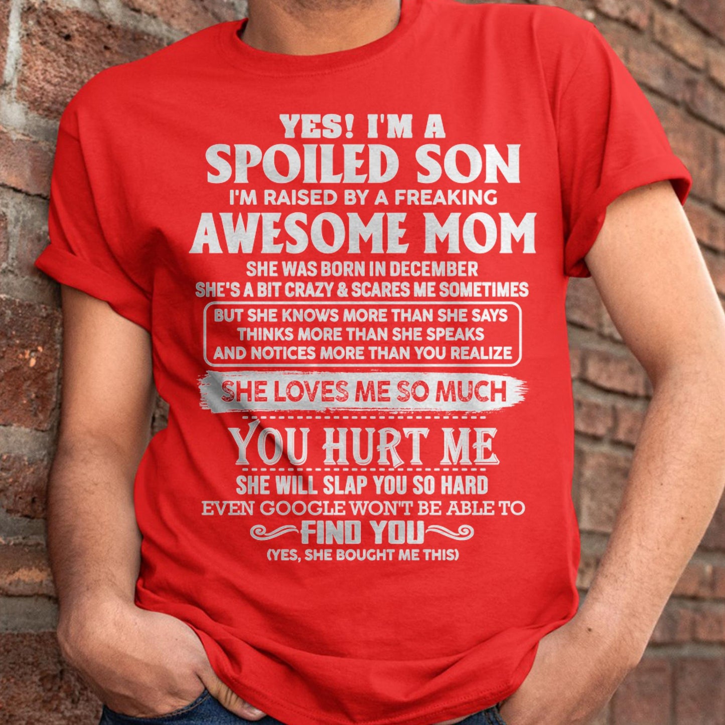 December - Awesome Mom - Perfect Gift For Son From Mom - KATE12 (SKU05-47-12)