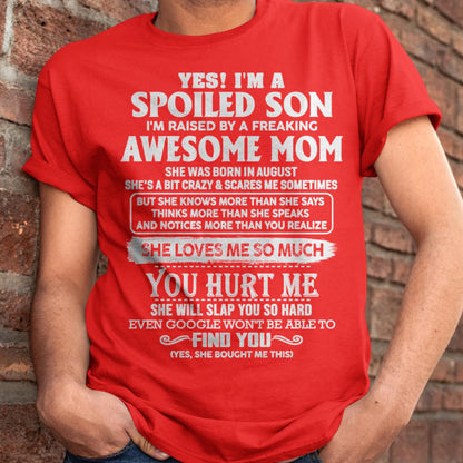 August - Awesome Mom - Perfect Gift For Son From Mom - KATE08 (SKU05-47-08)