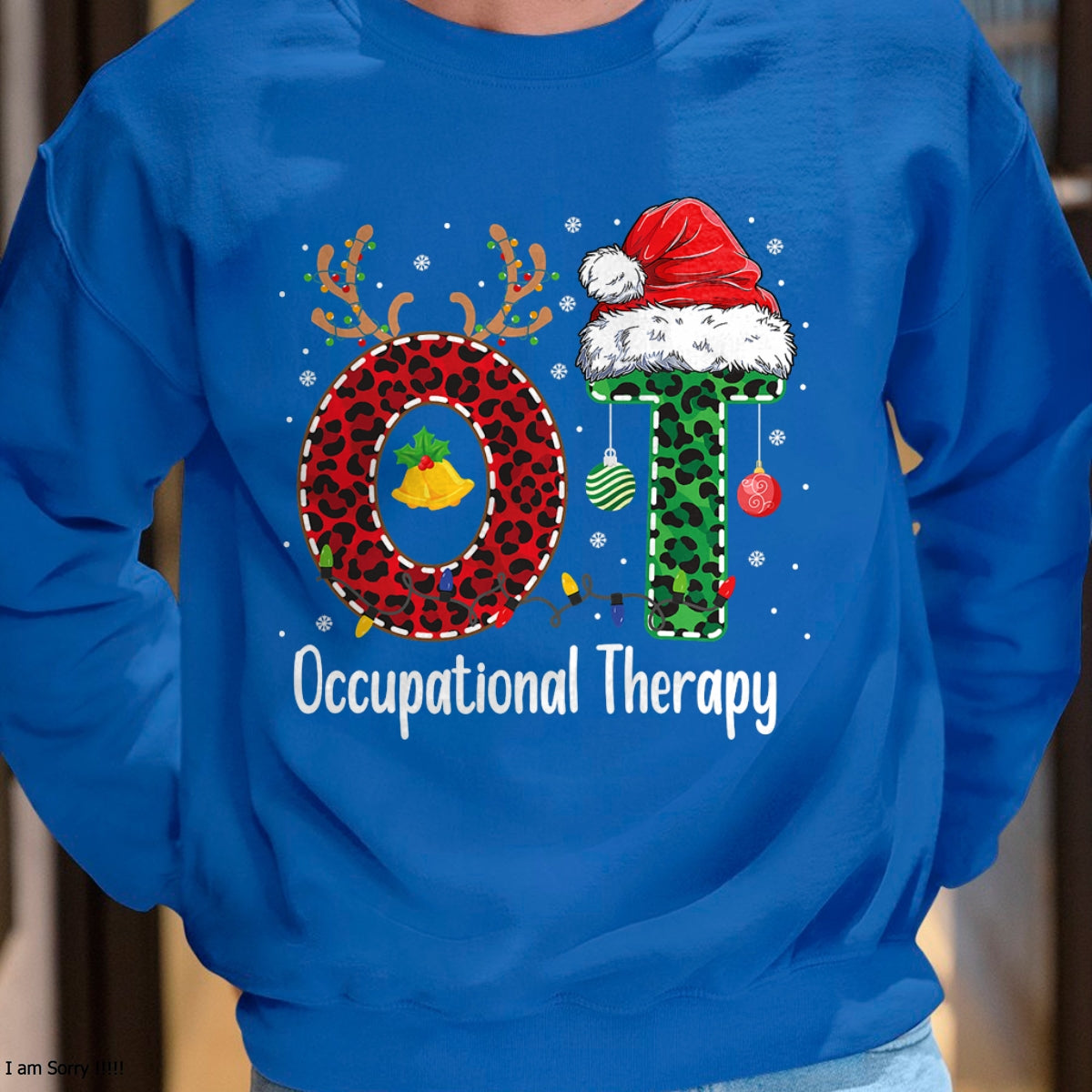 Occupational Therapy Christmas santa hat OT Therapist T-Shirt - Christmas Unisex T-Shirt/Hoodie/Sweatshirt - HNDS00