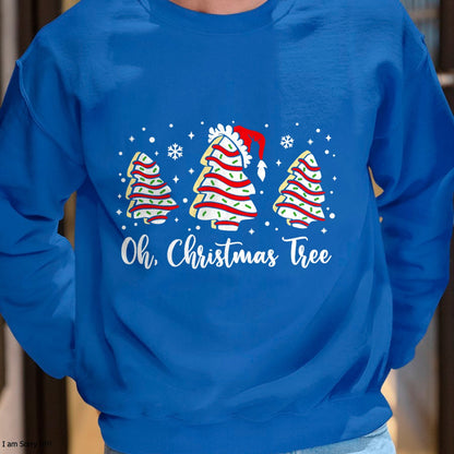 Groovy Oh Christmas Tree Cakes Debbie Becky Jen Cake Lovers T-Shirt - Christmas Unisex T-Shirt/Hoodie/Sweatshirt - HNDS00