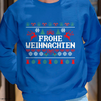 Frohe Weihnachten German Merry Christmas Holidays Germany T-Shirt - Christmas Unisex T-Shirt/Hoodie/Sweatshirt - HNDS00