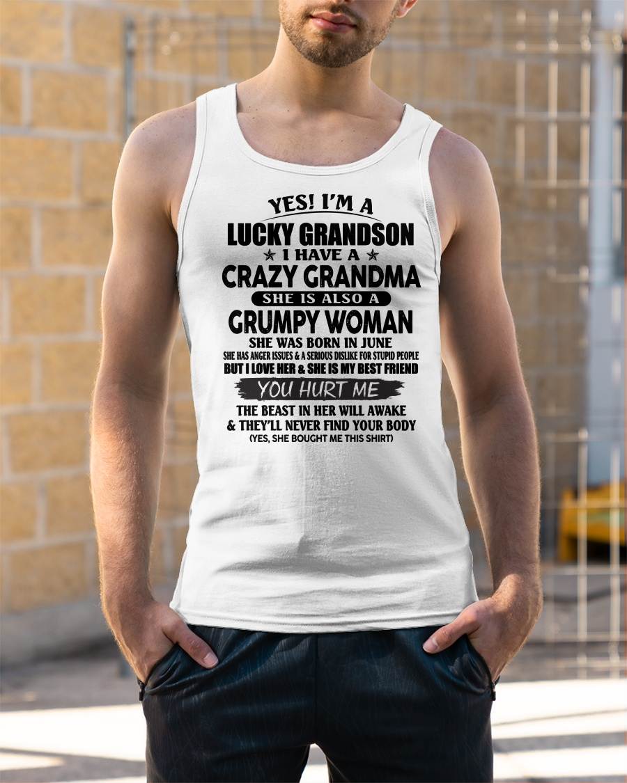 JUNE - LUCKY GRANDSON OF CRAZY GRANDMA -  PERFECT GIFT FROM GRANDMA - KATE06 (SKU12-113-06)