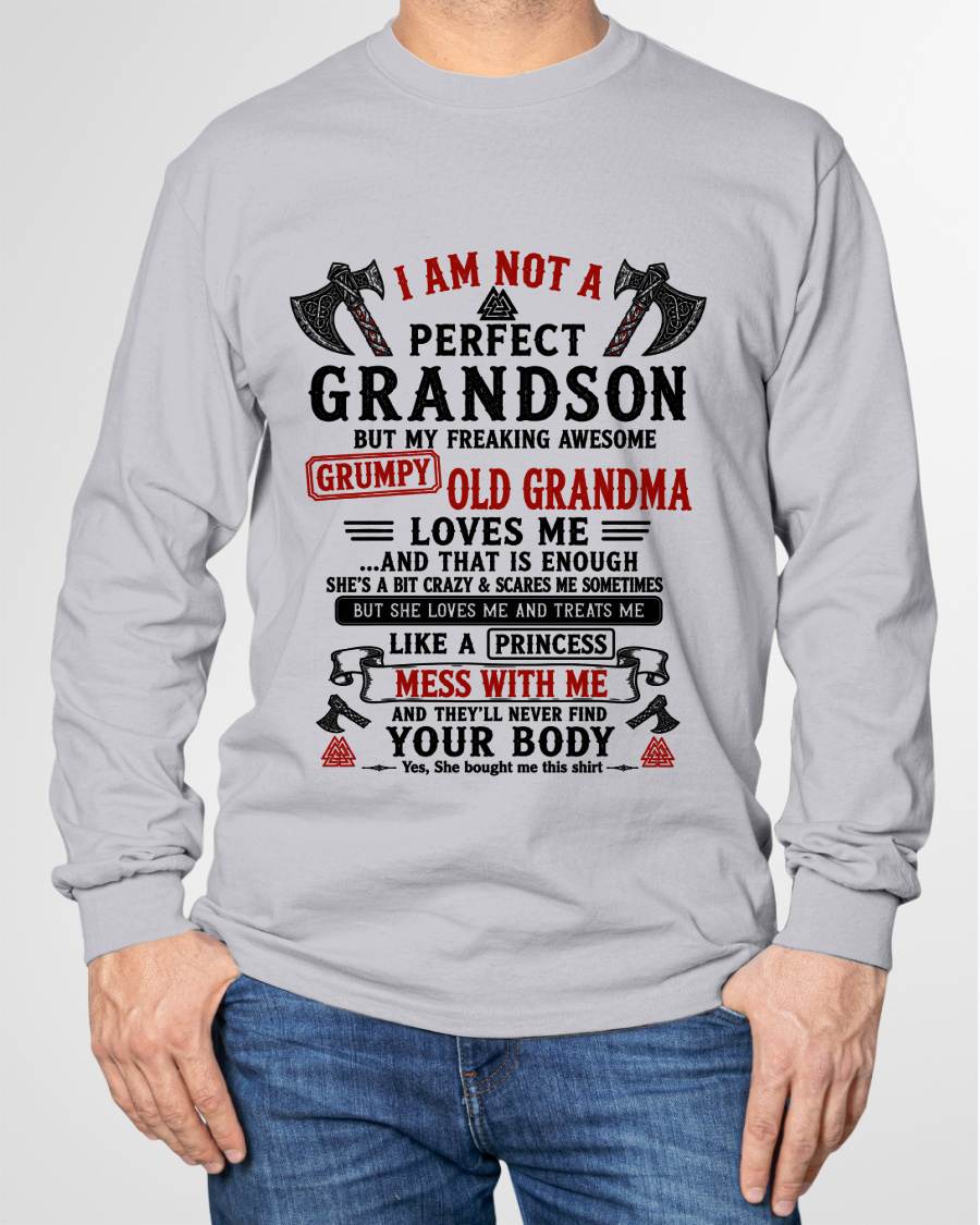 I AM NOT A PERFECT GRANDSON  - GIFT FROM GRANDMA -NIKI00 - (SKU2606-380-00)