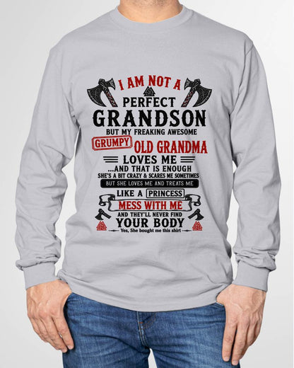 I AM NOT A PERFECT GRANDSON  - GIFT FROM GRANDMA -NIKI00 - (SKU2606-380-00)