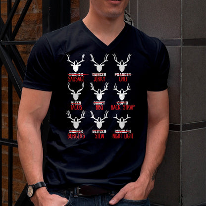 Funny Christmas Deer Hunters All of Santa's Reindeer design T-Shirt - Christmas Unisex T-Shirt/Hoodie/Sweatshirt - HNDS00