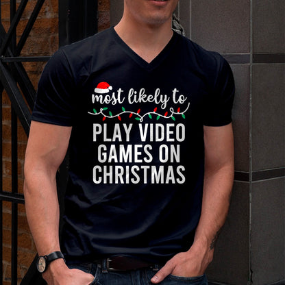 Most Likely To Christmas Matching Family Pajamas Funny T-Shirt - Christmas Unisex T-Shirt/Hoodie/Sweatshirt - HNDS00