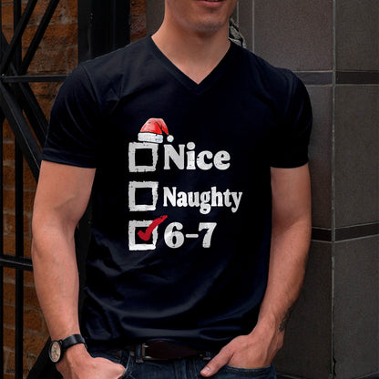 Nice Naughty 6 7 Meme 67 Christmas Six Seven Xmas Boys Kids T-Shirt - Christmas Unisex T-Shirt/Hoodie/Sweatshirt - HNDS00