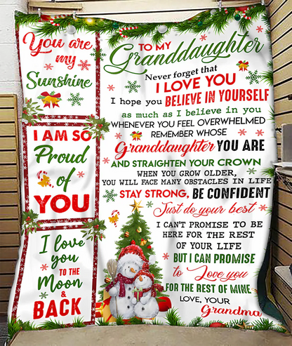 Special Gift For Your Granddaughter Blanket - From Grandma