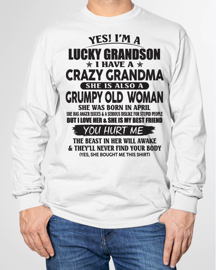 APRIL - LUCKY GRANDSON OF CRAZY GRANDMA -  FROM GRANDMA - KATE04 (SKU10-173-04)