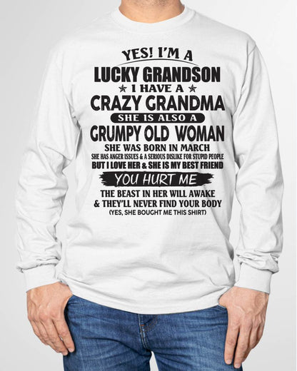 MARCH - LUCKY GRANDSON OF CRAZY GRANDMA -  FROM GRANDMA - KATE03 (SKU10-173-03)