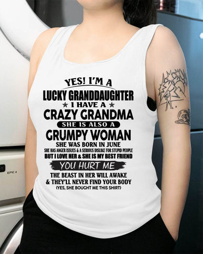 JUNE - LUCKY GRANDDAUGHTER OF CRAZY GRANDMA - PERFECT GIFT FROM GRANDMA - KATE06 (SKU12-146-06)