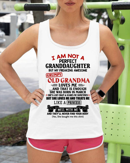 MARCH - I AM NOT A PERFECT GRANDDAUGHTER  - GIFT FROM GRANDMA -NIKI03 - (SKU2606-381-03)