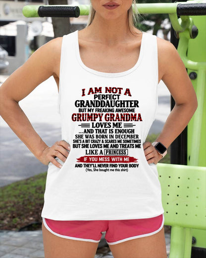 DECEMER - I AM NOT A PERFECT GRANDDAUGHTER  - GIFT FROM GRANDMA -NIKI12 - (SKU2610-50-12)