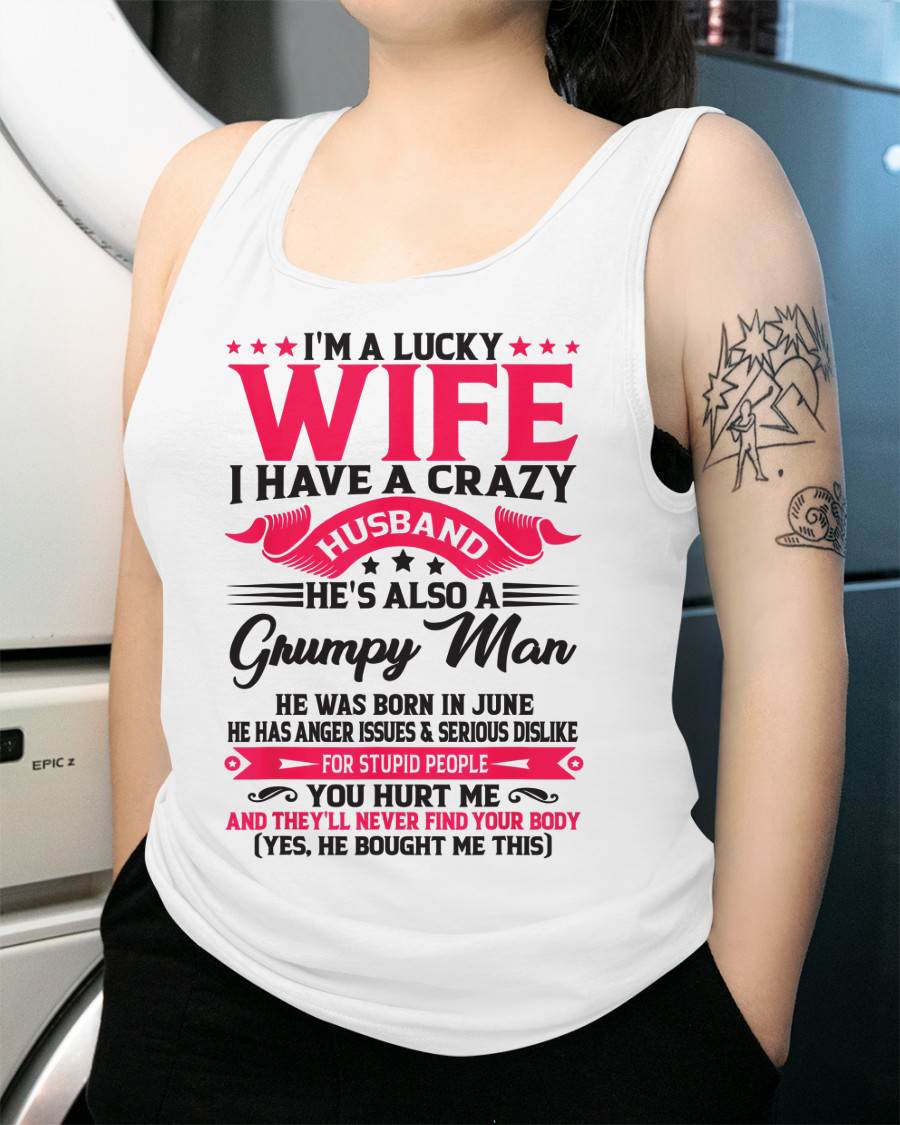 JUNE - TO MY WIFE - I'M A LUCKY WIFE - GIFT FROM HUSBAND - KATE06 (SKU10-136-06)