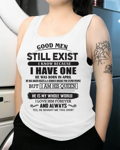 April - Good Men Still Exist - Perfect Gift For Girlfriend, Wife From Husband - NIKI04 (SKU07-166-04)