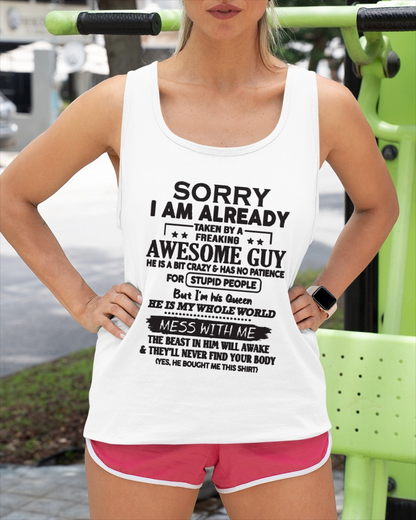 Sorry I Am Already Taken By A Freaking Awesome Guy – FROM HUSBAND TO WIFE – KATE00 (SKU26T-01108-00)