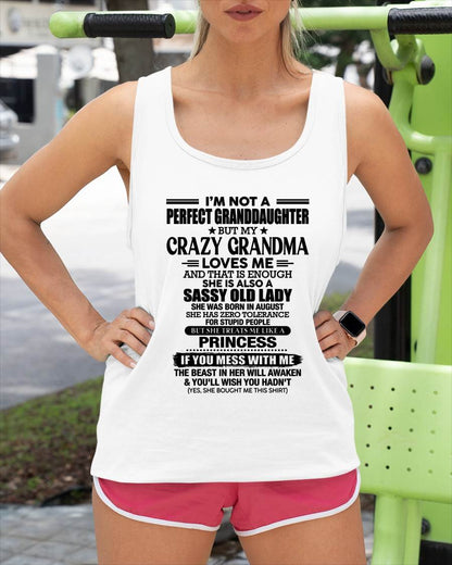 AUGUST - I AM NOT A PERFECT GRANDDAUGHTER  - GIFT FROM GRANDMA -NIKI08 - (SKU2607-189-08)