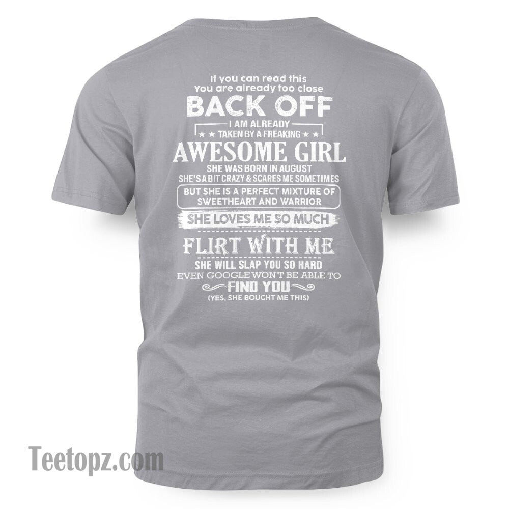 August – Awesome Girlfriend Born In August – Special gift for your Boyfriend – From Wife KATE08 (SKU06-25-08)