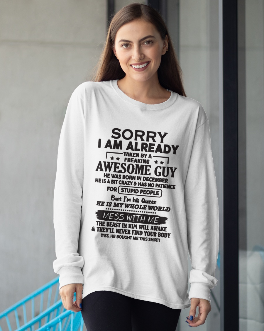 DECEMBER – Sorry I Am Already Taken By A Freaking Awesome Guy – FROM HUSBAND TO WIFE – KATE12 (SKU26T-01108-12)