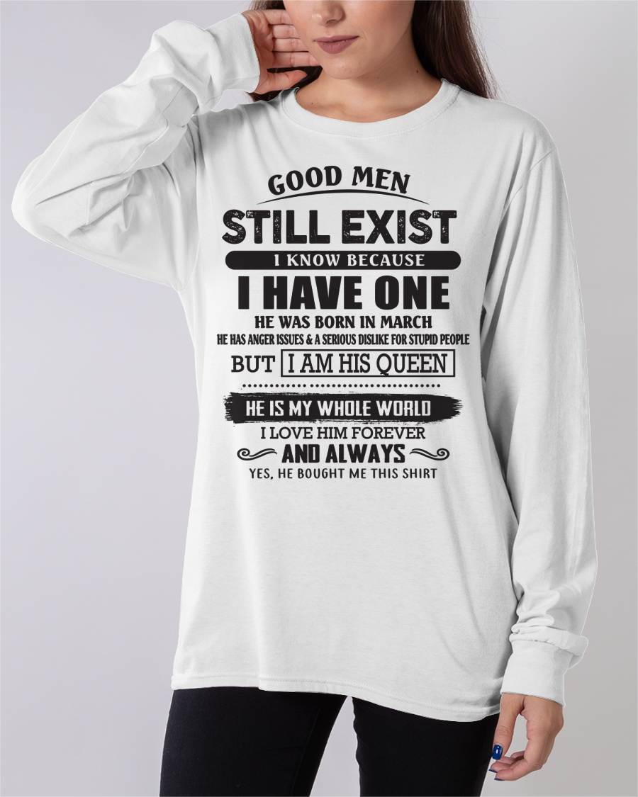 March - Good Men Still Exist - Perfect Gift For Girlfriend, Wife From Husband - NIKI03 (SKU07-166-03)