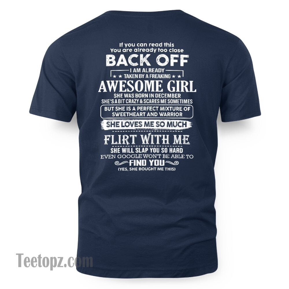 December – Awesome Girlfriend Born In December – Special gift for your Boyfriend – From Wife KATE12 (SKU06-25-12)