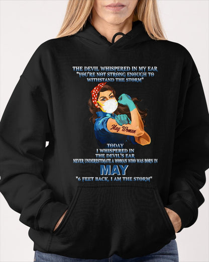Never Underestimate A Woman Born In May – May Woman “I Am The Storm” - FMA / KATE05 (SKU12-322-05)