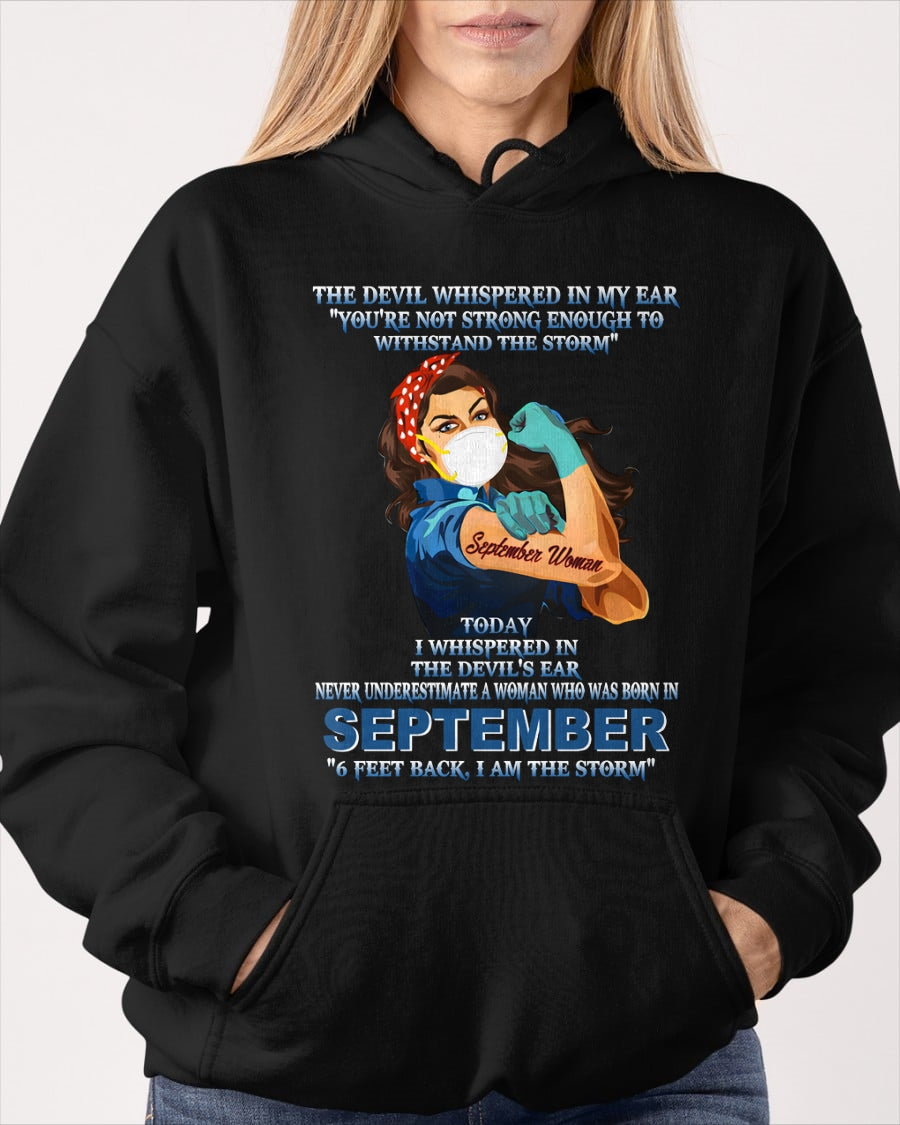 Never Underestimate A Woman Born In September – September Woman “I Am The Storm” - FMA / KATE09 (SKU12-322-09)