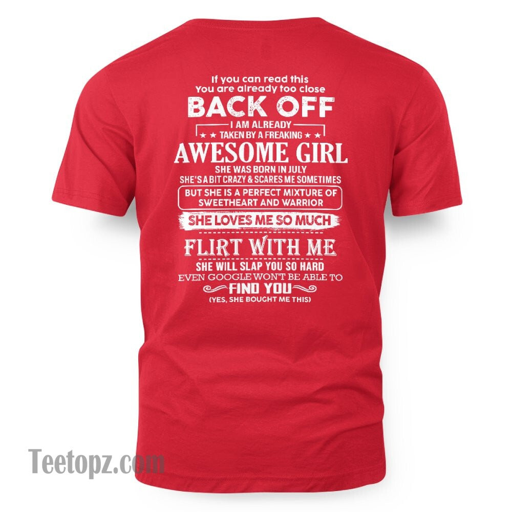 July – Awesome Girlfriend Born In July – Special gift for your Boyfriend – From Wife KATE07 (SKU06-25-07)