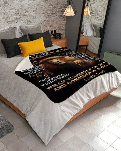 Special Gift For Your Daughter Blanket - From Dad (SKUB07-65)