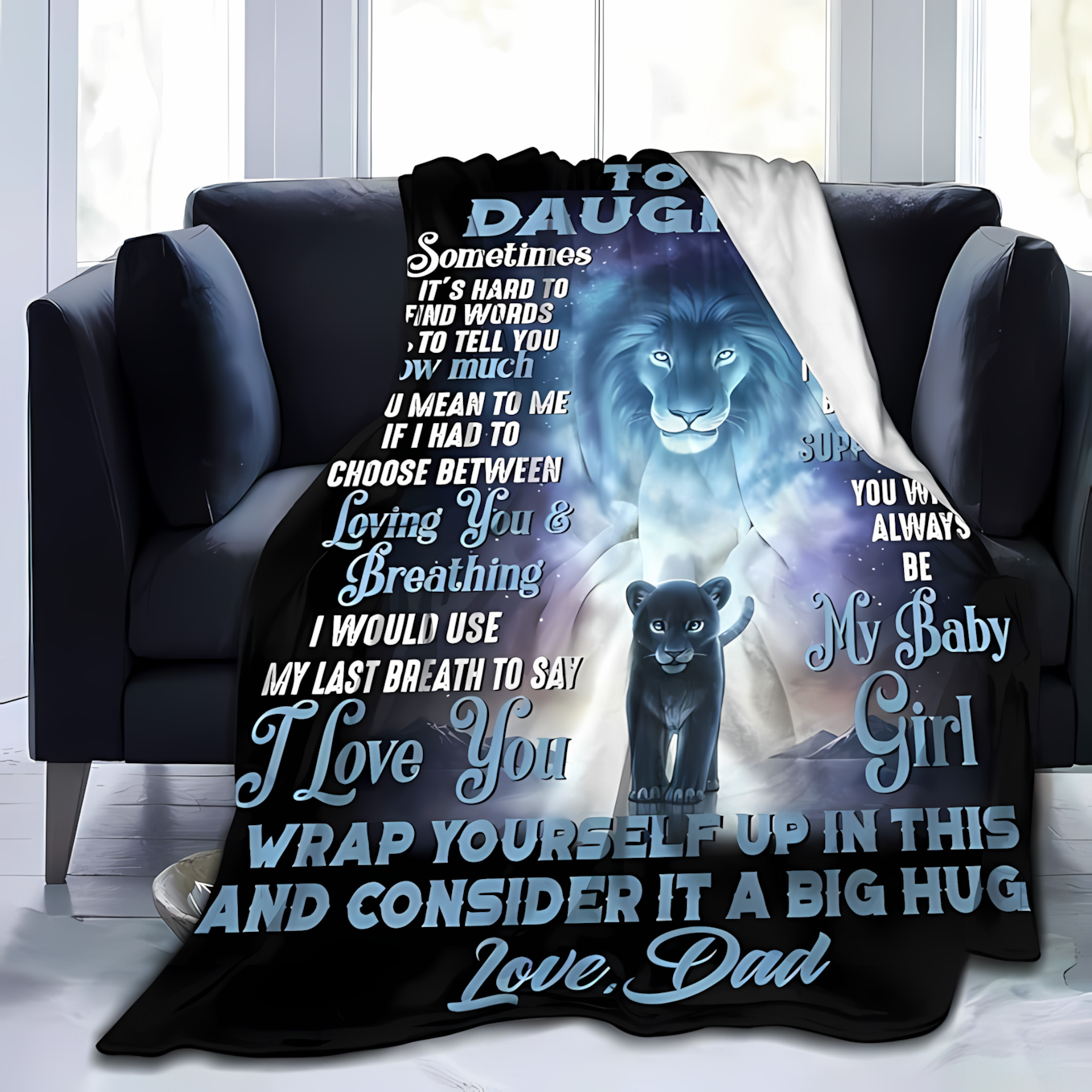 Special Gift For Your Daughter Blanket - From Dad (SKUB10-91)