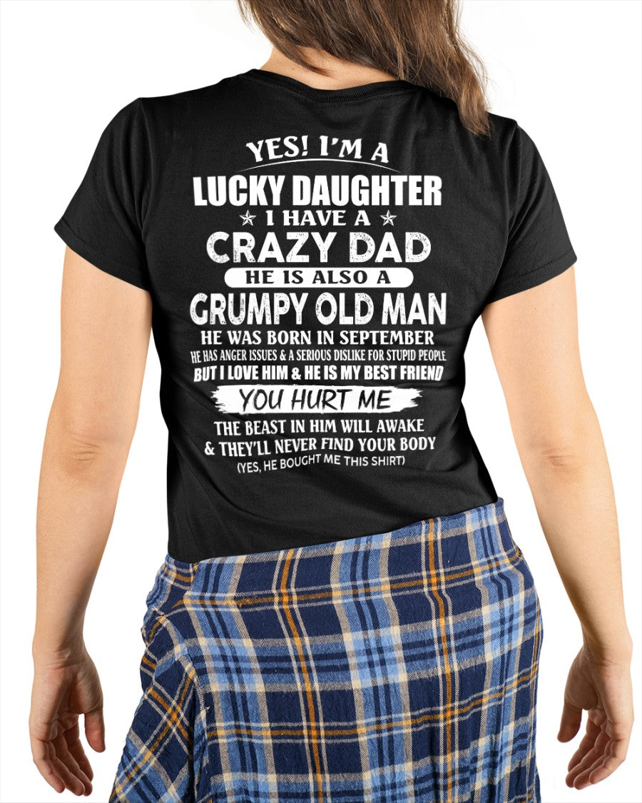September - Awesome Grumpy Old Dad - Special gift for your daughter From Dad - KATE09 (SKU10-50-09)