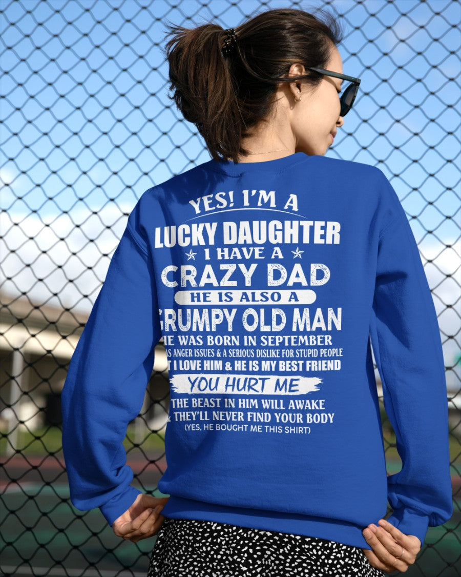 September - Awesome Grumpy Old Dad - Special gift for your daughter From Dad - KATE09 (SKU10-50-09)