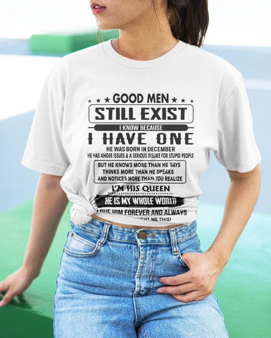 December - Good men Still Exist - gift for your girlfriend, wife from Husband - KATE12 (SKU-GM-12)