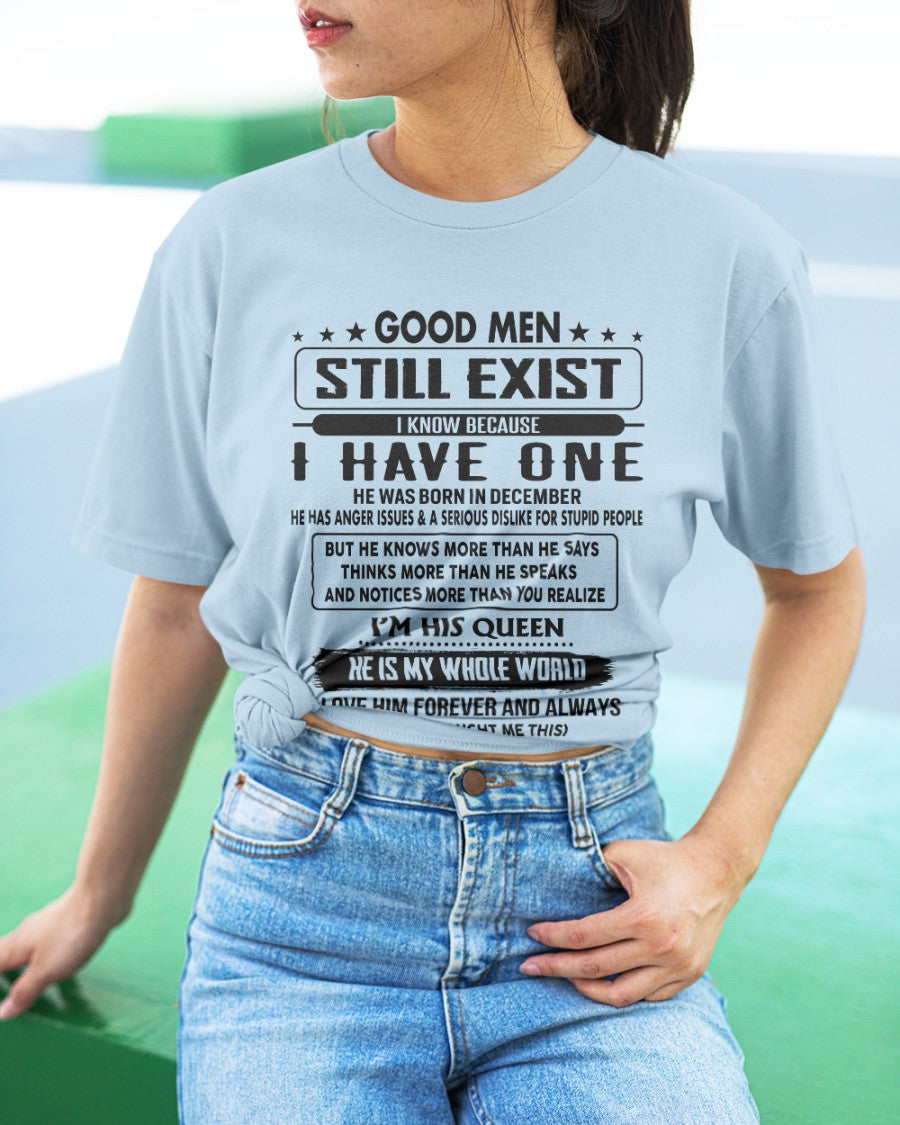December - Good men Still Exist - gift for your girlfriend, wife from Husband - KATE12 (SKU-GM-12)