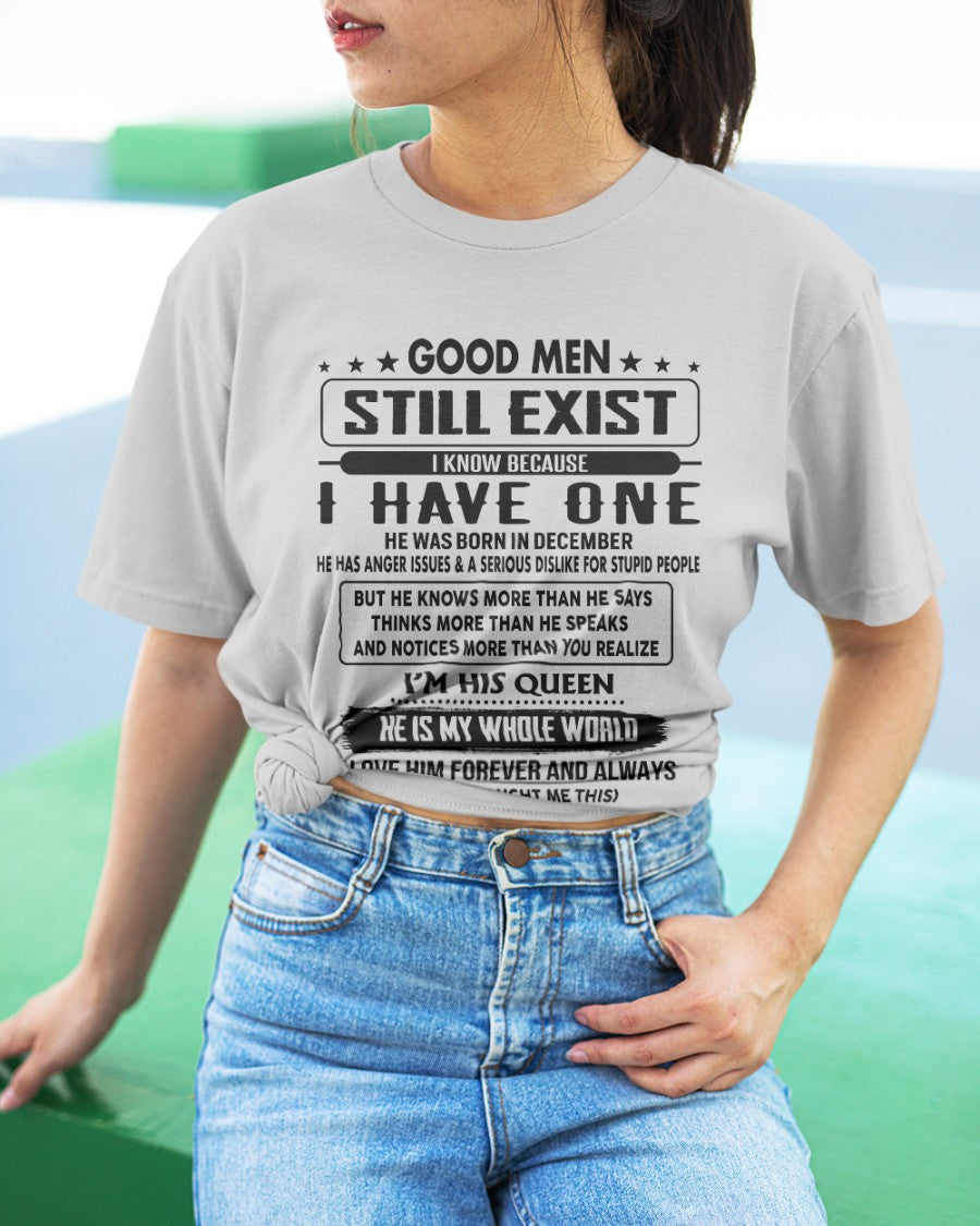 December - Good men Still Exist - gift for your girlfriend, wife from Husband - KATE12 (SKU-GM-12)