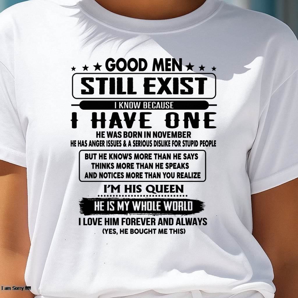 November - Good men Still Exist - gift for your girlfriend, wife from Husband - NIKI11 (SKU-GM-11)