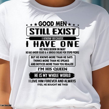 May - Good men Still Exist - gift for your girlfriend, wife from Husband - NIKI05 (SKU-GM-05)