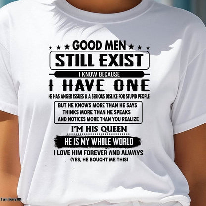 Good men Still Exist - gift for your girlfriend, wife from Husband - NIKI00 (SKU-GM-00)