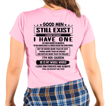 March - Good men Still Exist - gift for your girlfriend, wife from Husband - KATE03 (SKU-GMSAU-03)