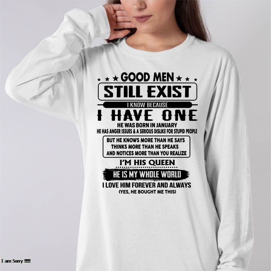 January - Good men Still Exist - gift for your girlfriend, wife from Husband - NIKI01 (SKU-GM-01)