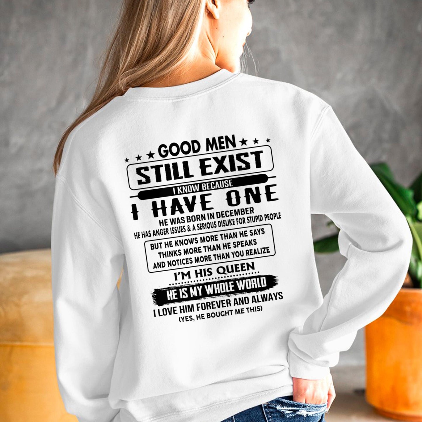 December - Good men Still Exist - gift for your girlfriend, wife from Husband - KATE12 (SKU-GMSAU-12)