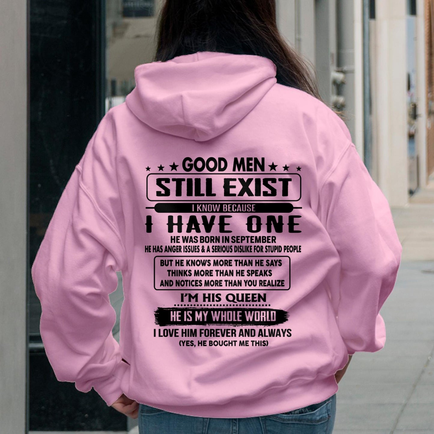 September - Good men Still Exist - gift for your girlfriend, wife from Husband - KATE09 (SKU-GMSAU-09)