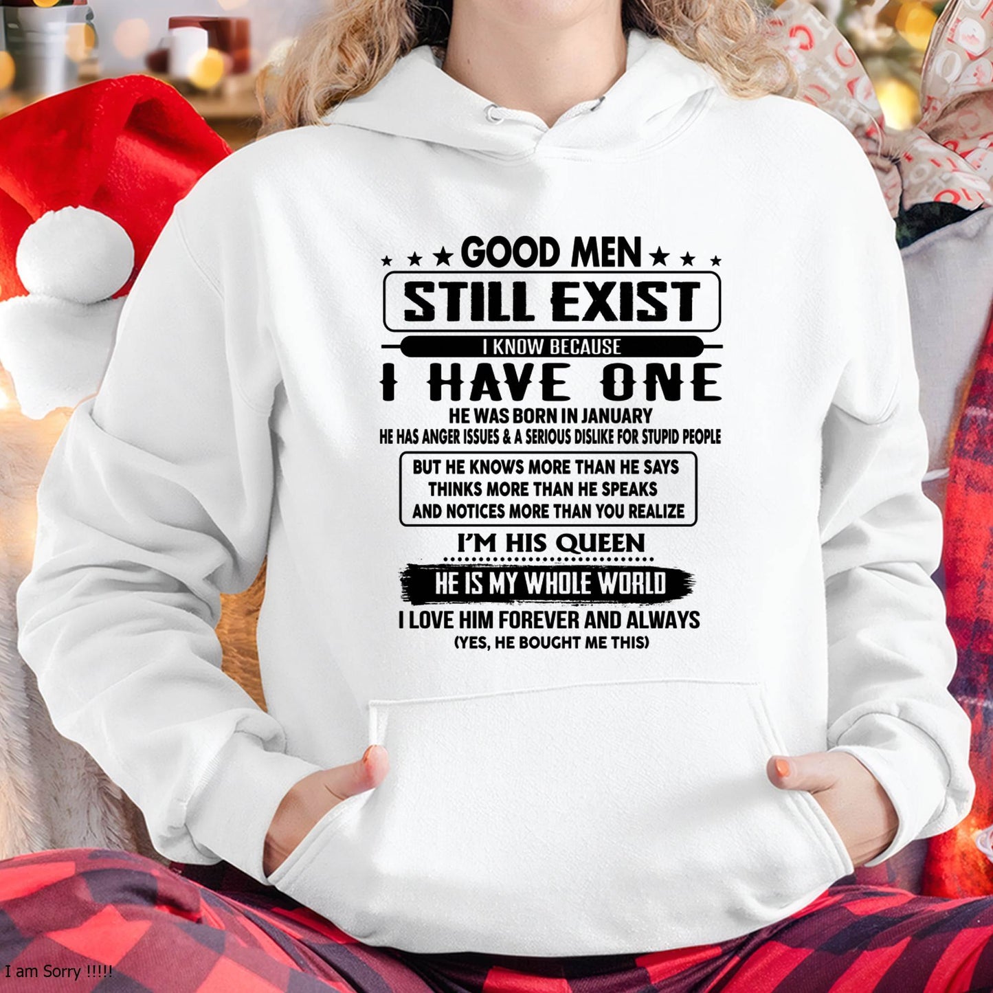 January - Good men Still Exist - gift for your girlfriend, wife from Husband - NIKI01 (SKU-GM-01)