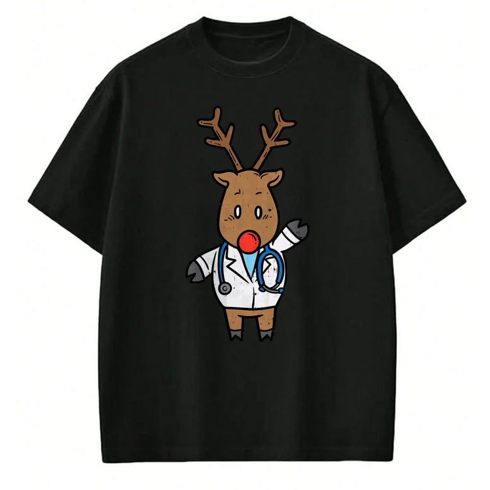 Best Doctor Shirt, Funny Doctor UnisexT-Shirt/Hoodie/Sweatshirt HLT00 - Reindeer Doctor Nurse Stethoscope Medical Christmas PJ T-Shirt