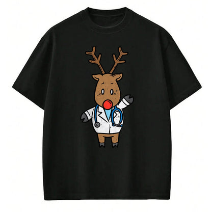 Best Doctor Shirt, Funny Doctor UnisexT-Shirt/Hoodie/Sweatshirt HLT00 - Reindeer Doctor Nurse Stethoscope Medical Christmas PJ T-Shirt