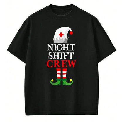 Funny Nurse Shirt, Nurse Unisex T-Shirt/Hoodie/Sweatshirt HLT00 - Elf Nursing Shirt Women, Christmas Nurse Night Shift Crew T-Shirt