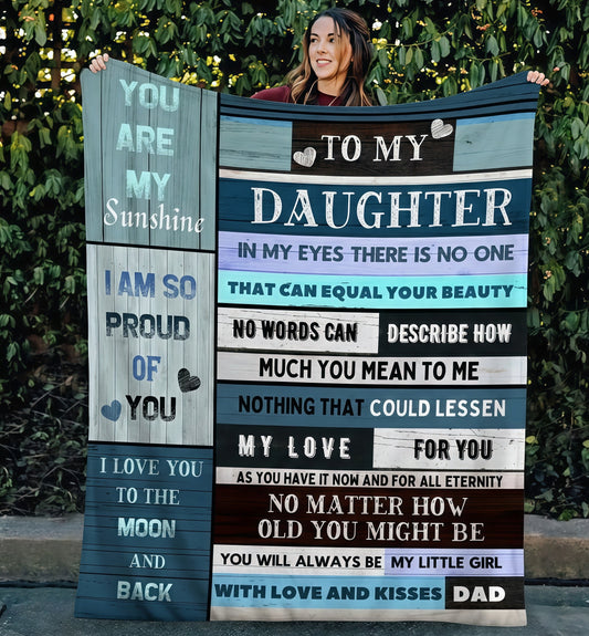 Special Gift For Your Daughter Blanket - From Dad