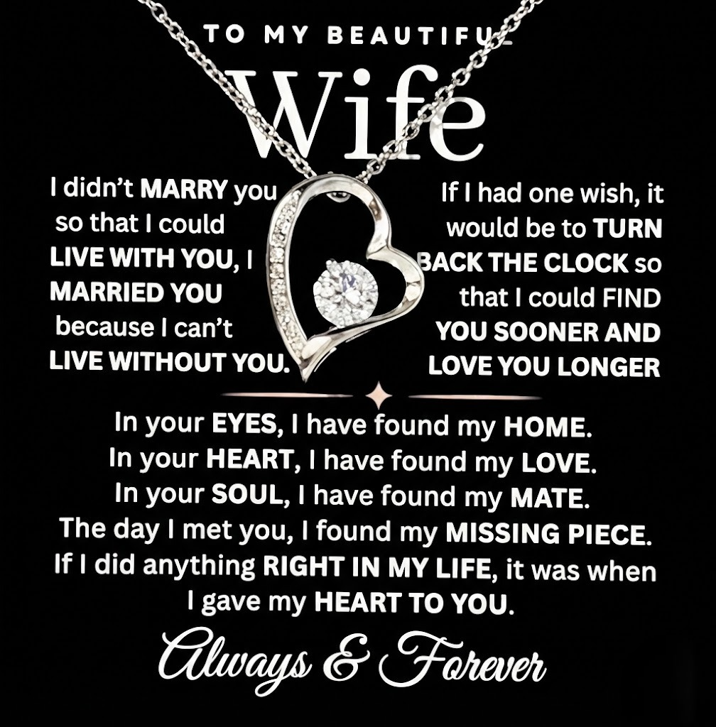 TO MY LOVE - "You Are My Missing Piece" - FROM HUSBAND NECKLACE - PERFECT GIFT FOR VALENTINE  - Premium Forever Love Necklace (SKU2602-215)