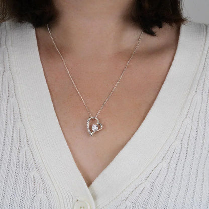 TO MY GRANDDAUGHTER - GIFT FROM GRANDMA AND FROM GRANDPA - Forever Love Necklace