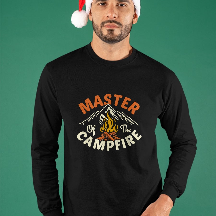 Funny Camping Shirt, Gift For Camping Lover Unisex T-Shirt/Hoodie/Sweatshirt HLT00 - Funny Outdoor Camping Gifts Men Women Master of Campfire T-Shirt